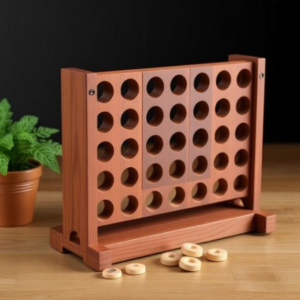 Adult "Connect 4" Style Wooden Game Set